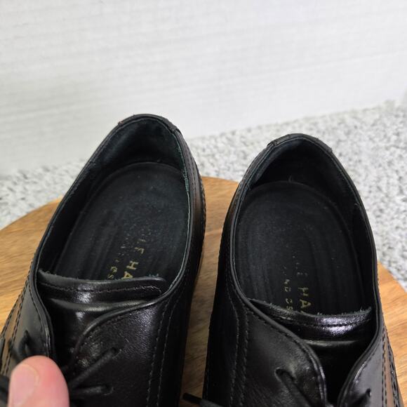 Cole Haan Jefferson Grand Os Black Cap Toe Brogue Oxford Dress Shoe Mens 10.5 M - Picture 12 of 13